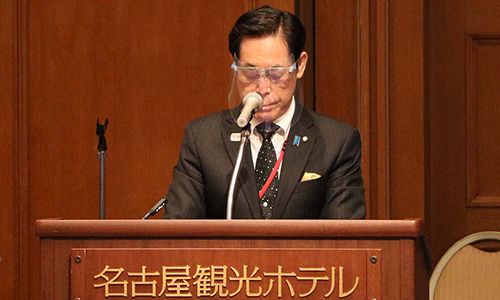 総会風景　森川会長